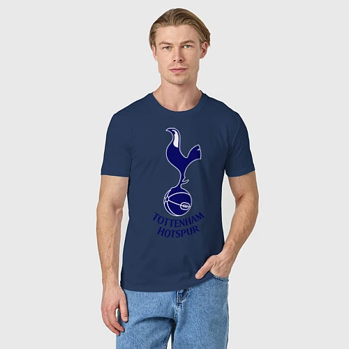 Мужская футболка Tottenham FC / Тёмно-синий – фото 3