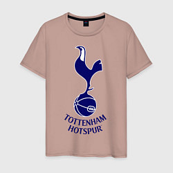 Футболка хлопковая мужская Tottenham FC, цвет: пыльно-розовый