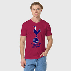 Футболка хлопковая мужская Tottenham FC, цвет: маджента — фото 2