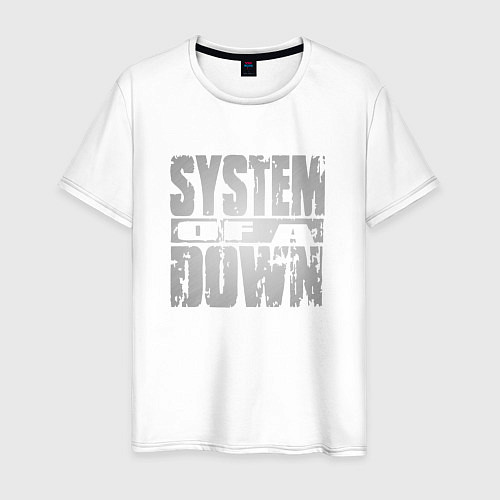 Мужская футболка System of a Down / Белый – фото 1
