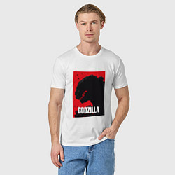 Футболка хлопковая мужская Godzilla: Sunrise Poster, цвет: белый — фото 2