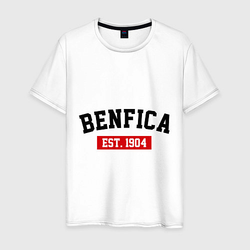 Мужская футболка FC Benfica Est. 1904 / Белый – фото 1