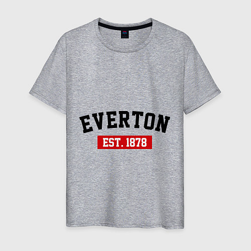 Мужская футболка FC Everton Est. 1878 / Меланж – фото 1