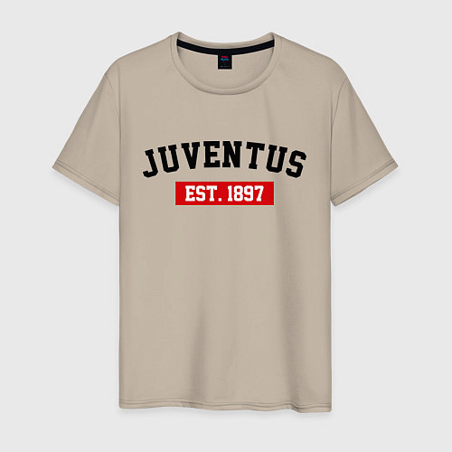 Мужская футболка FC Juventus Est. 1897 / Миндальный – фото 1