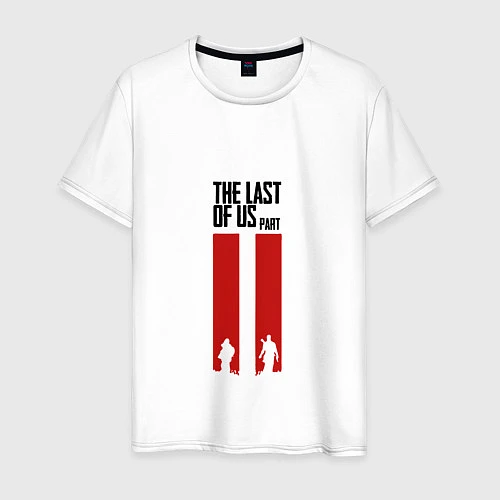 Мужская футболка The last of us: Part II / Белый – фото 1