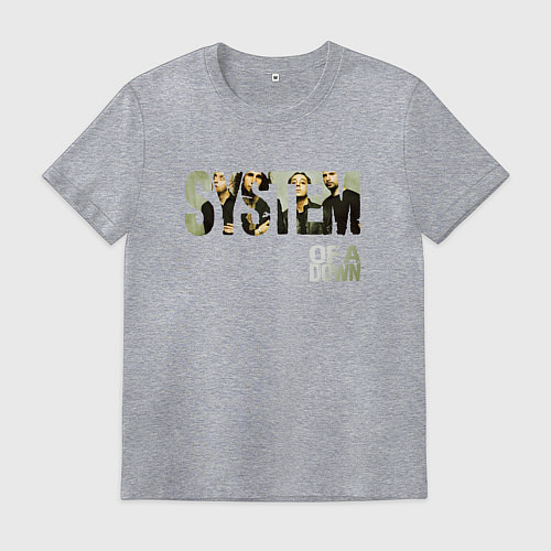 Мужская футболка System of a Down / Меланж – фото 1