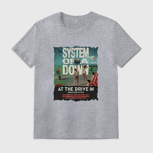 Мужская футболка System of a Down / Меланж – фото 1