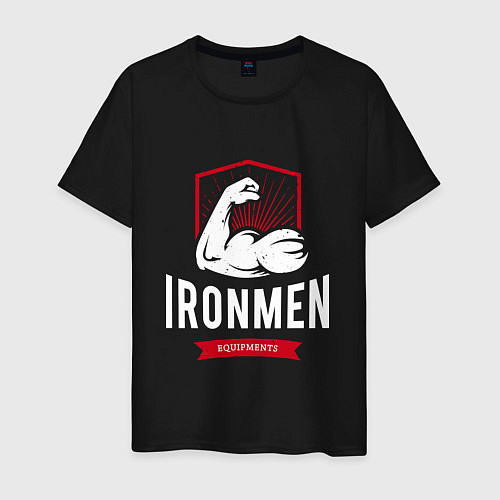 Мужская футболка Ironmen / Черный – фото 1