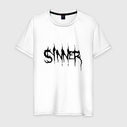 Футболка хлопковая мужская Real Sinner, цвет: белый