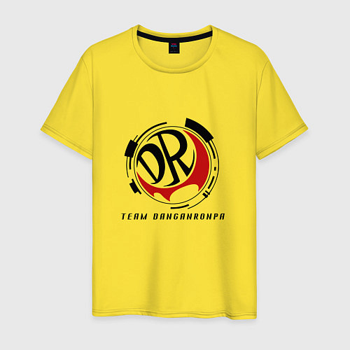 Мужская футболка TEAM DANGANRONPA / Желтый – фото 1