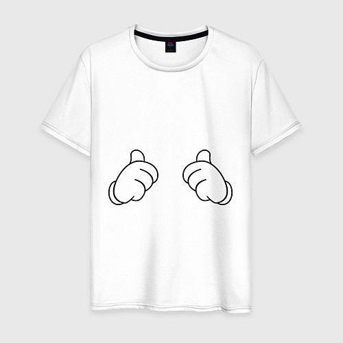 Мужская футболка Thumbs Up / Белый – фото 1