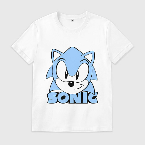 Мужская футболка Соник / Белый – фото 1