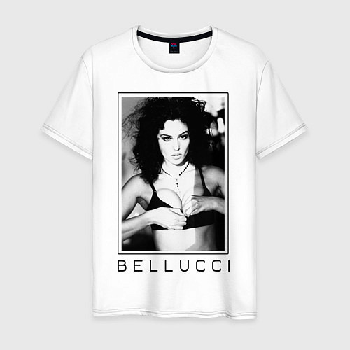 Мужская футболка Monica Bellucci: Black / Белый – фото 1