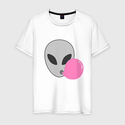 Мужская футболка Инопланетная жвачка / Белый – фото 1