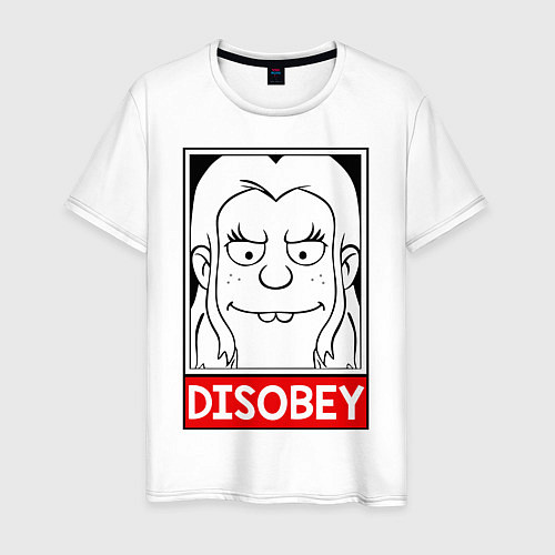 Мужская футболка Disenchantment Disobey / Белый – фото 1