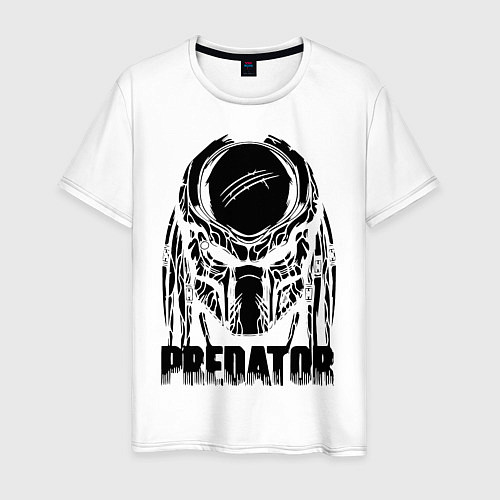 Мужская футболка Predator Mask / Белый – фото 1