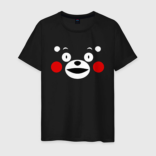 Мужская футболка Kumamon Face / Черный – фото 1