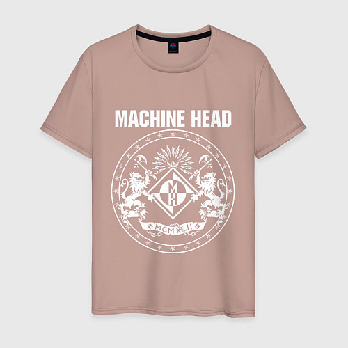 Мужская футболка Machine Head MCMXCII / Пыльно-розовый – фото 1