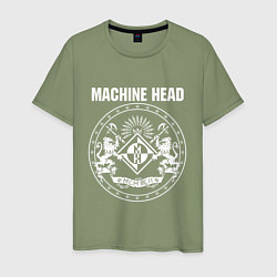 Футболка хлопковая мужская Machine Head MCMXCII, цвет: авокадо