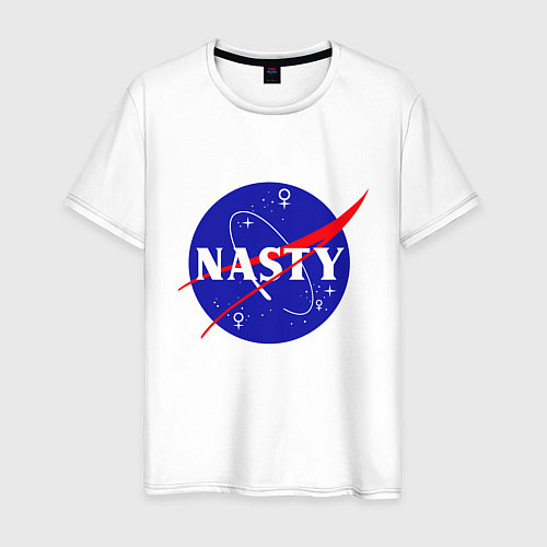 Мужская футболка Nasty NASA / Белый – фото 1