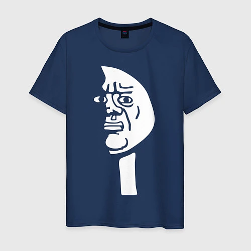 Мужская футболка Грусть, печаль / Тёмно-синий – фото 1