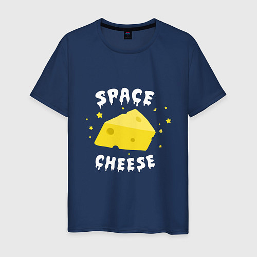 Мужская футболка Space Cheese / Тёмно-синий – фото 1