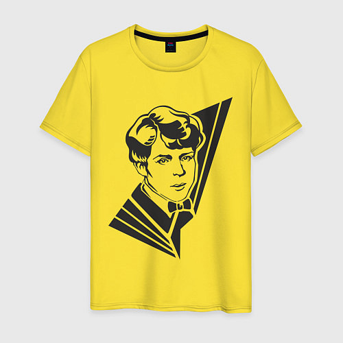 Мужская футболка Юный Есенин / Желтый – фото 1