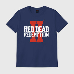 Футболка хлопковая мужская RDR II, цвет: тёмно-синий