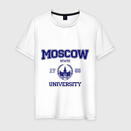 Мужская футболка MGU Moscow University / Белый – фото 1
