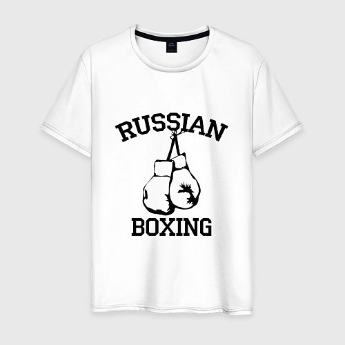 Мужская футболка Russian Boxing / Белый – фото 1