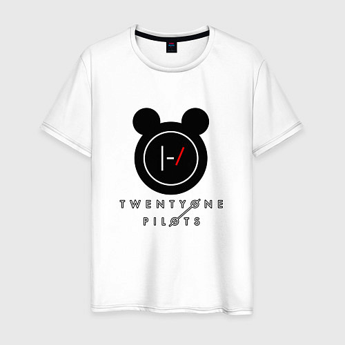 Мужская футболка 21 Pilots: Black Mouse / Белый – фото 1