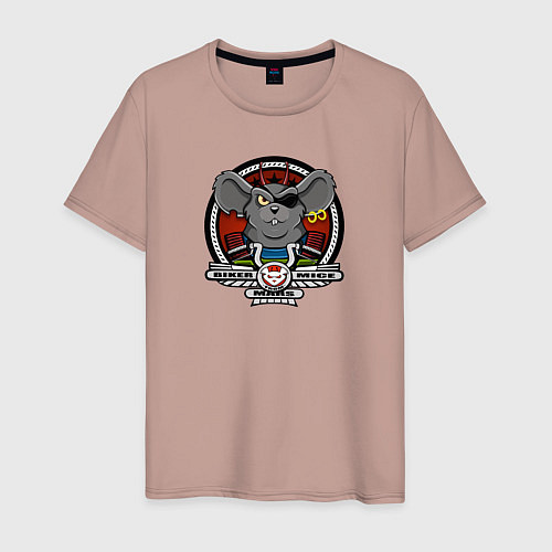Мужская футболка Biker Mice from Mars - Modo / Пыльно-розовый – фото 1