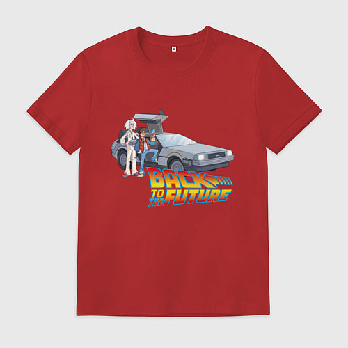 Мужская футболка Back to the future / Красный – фото 1