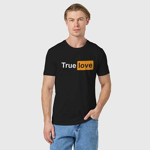 Мужская футболка True Love / Черный – фото 3
