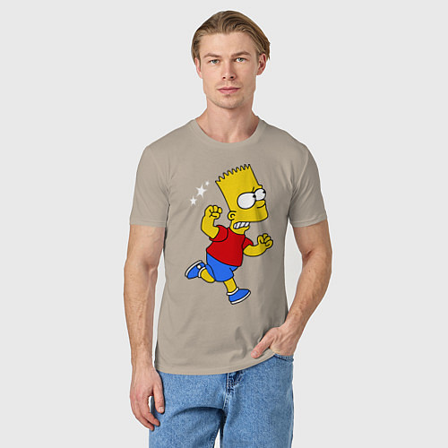 Мужская футболка Барт: бой без правил / Миндальный – фото 3