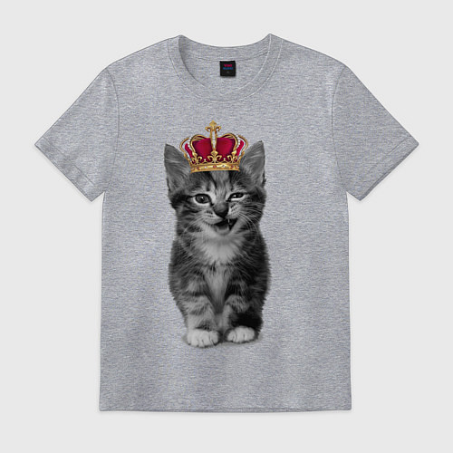 Мужская футболка Meow kitten / Меланж – фото 1