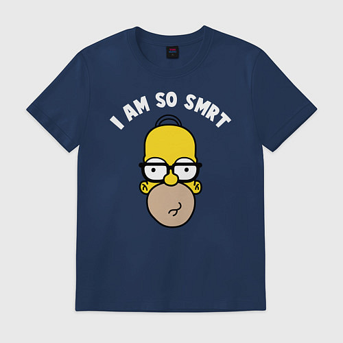 Мужская футболка Гомер Симпсон / Тёмно-синий – фото 1