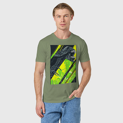 Мужская футболка Чужой alien / Авокадо – фото 3