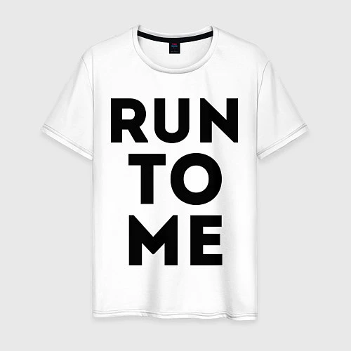 Мужская футболка Run to me / Белый – фото 1