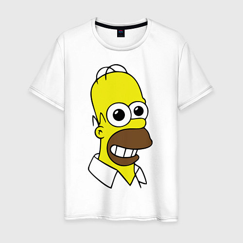 Мужская футболка Гомер под допингом / Белый – фото 1