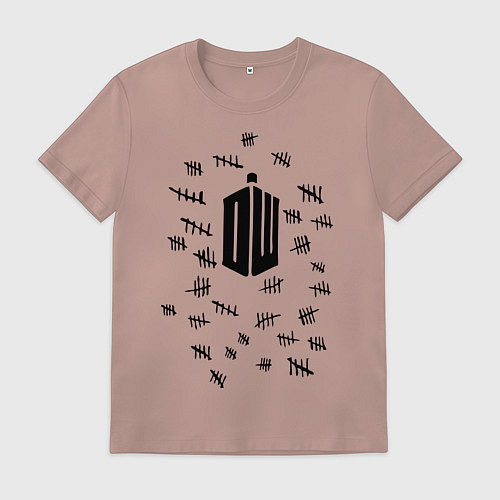 Мужская футболка Doctor Who: Days / Пыльно-розовый – фото 1
