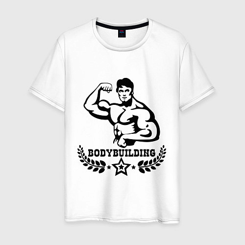 Мужская футболка Bodybuilding / Белый – фото 1