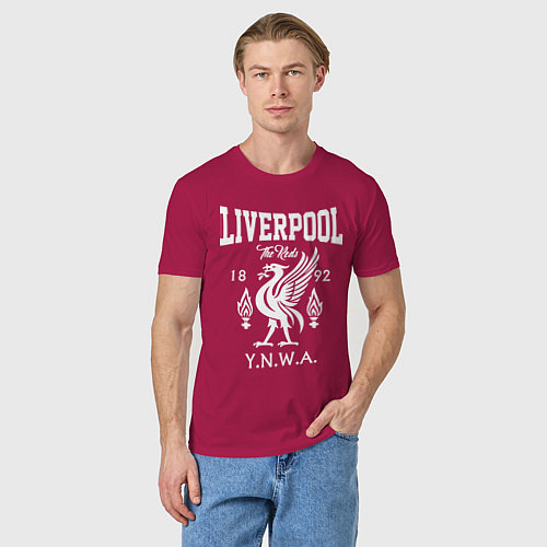 Мужская футболка Liverpool YNWA / Маджента – фото 3