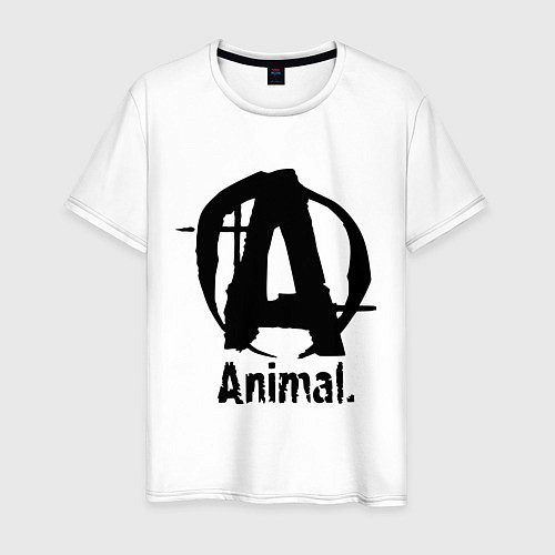 Мужская футболка Animal Logo / Белый – фото 1