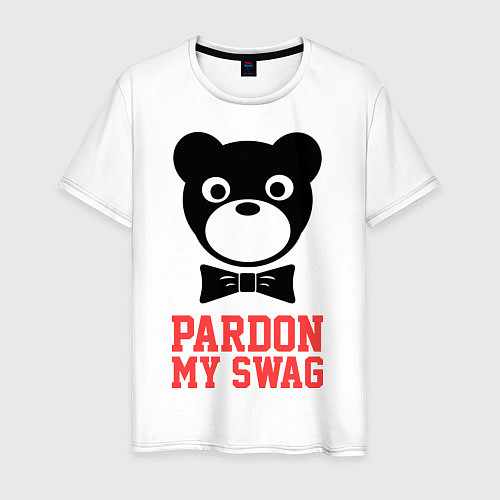 Мужская футболка Pardon my SWAG / Белый – фото 1