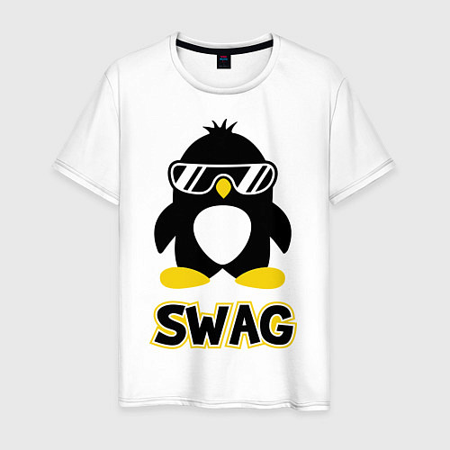 Мужская футболка SWAG Penguin / Белый – фото 1