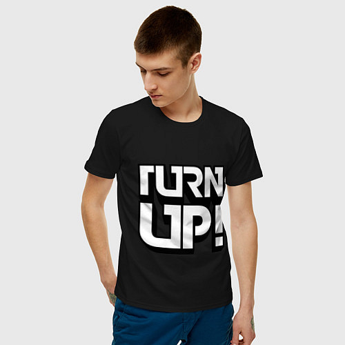 Мужская футболка Turn UP! / Черный – фото 3