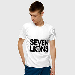 Футболка хлопковая мужская 7 Lions, цвет: белый — фото 2