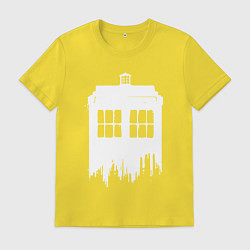 Мужская футболка Тардис white - Доктор Кто