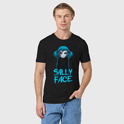 Футболка хлопковая мужская Sally Face, цвет: черный — фото 2